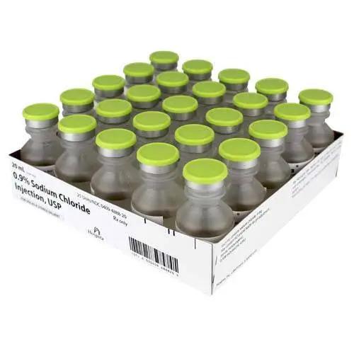 Sodium Chloride 0.9% For Injection 20 mL Vials 25/tray (Rx)
