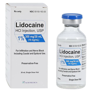 Lidocaine HCl Injection 1% Preservative Free SDV 30mL/Vl