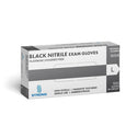 STRONG BLACK NITRILE EXAM GLOVES - PLATINUM- 100/BX-10 BX/CS POWDER FREE
