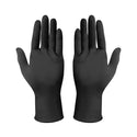 STRONG BLACK NITRILE EXAM GLOVES - PLATINUM- 100/BX-10 BX/CS POWDER FREE