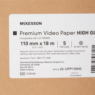 PREMIUM VIDEO PAPER, UPP 110 HG X 18 METER ROLL WITHOUT GRID
