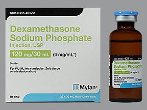 Dexamethasone Sodium Phosphate 4 mg / mL Injection Multiple Dose Vial 30 mL