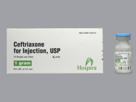 CEFTRIAXONE SINGLE DOSE VIALS