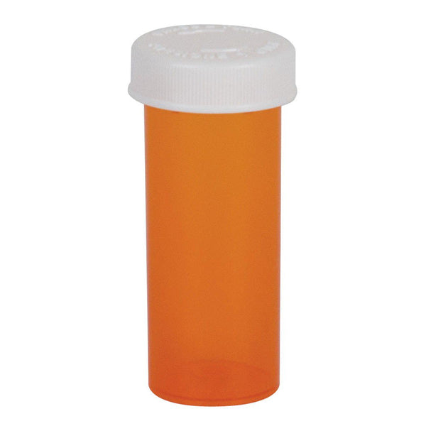 Prescription Vial Ezydose® Push & Turn 30 DRAM Amber