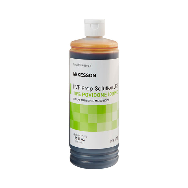 Skin Prep Solution 16 oz. Flip-Top Bottle 10% Strength Povidone-Iodine NonSterile