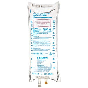 B BRAUN STERILE WATER INJECTIONS