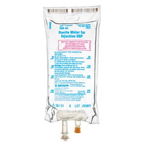 B BRAUN STERILE WATER INJECTIONS