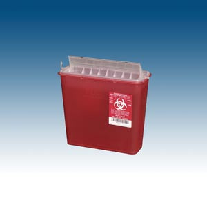 PLASTI WALL MOUNTED SHARPS DISPOSAL SYSTEM