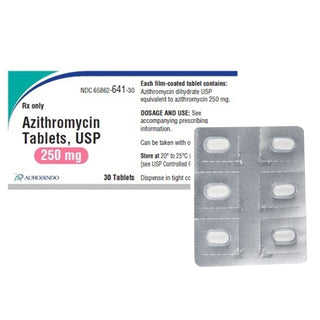 Azithromycin 250 mg Unit Dose Tablet 18 Tablets