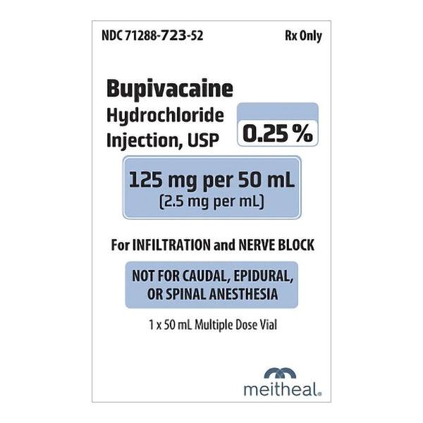 Bupivacaine HCl, Preservative Free 0.25%, 2.5 mg / mL Injection 10 mL