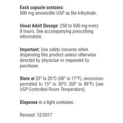 Amoxicillin 500 mg Capsule 100 Capsules