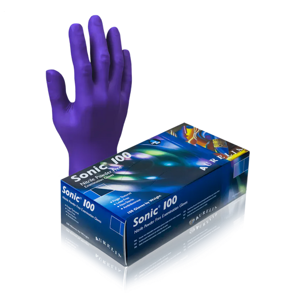 AURELIA SONIC 100 NITRILE EXAMINATION GLOVES (BUY 3 CASES FOR $100)